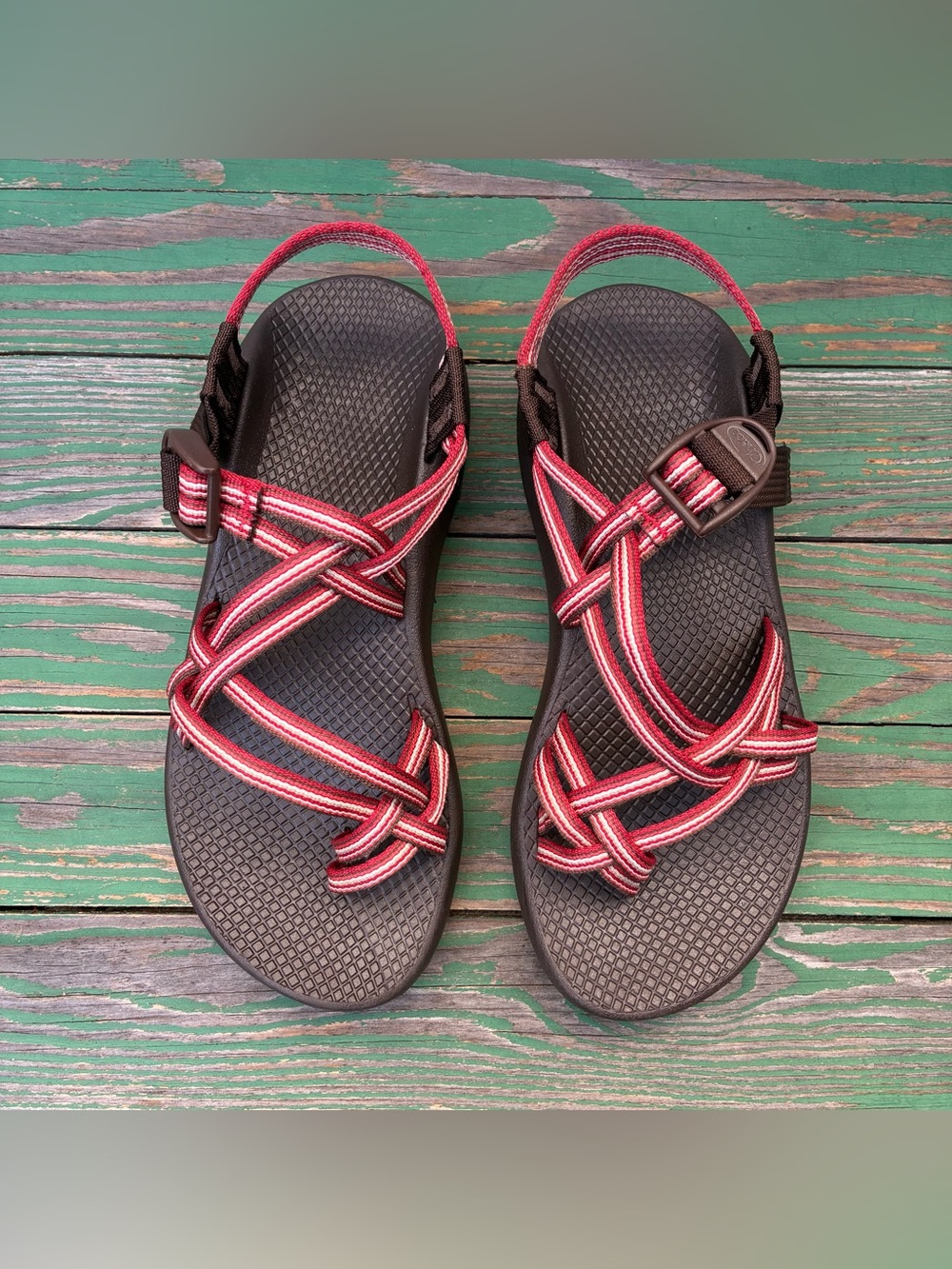 Chaco Womens ZX/2 Classic Sandals Sz 8 Multicolor Strappy Vibram Hiking Shoes